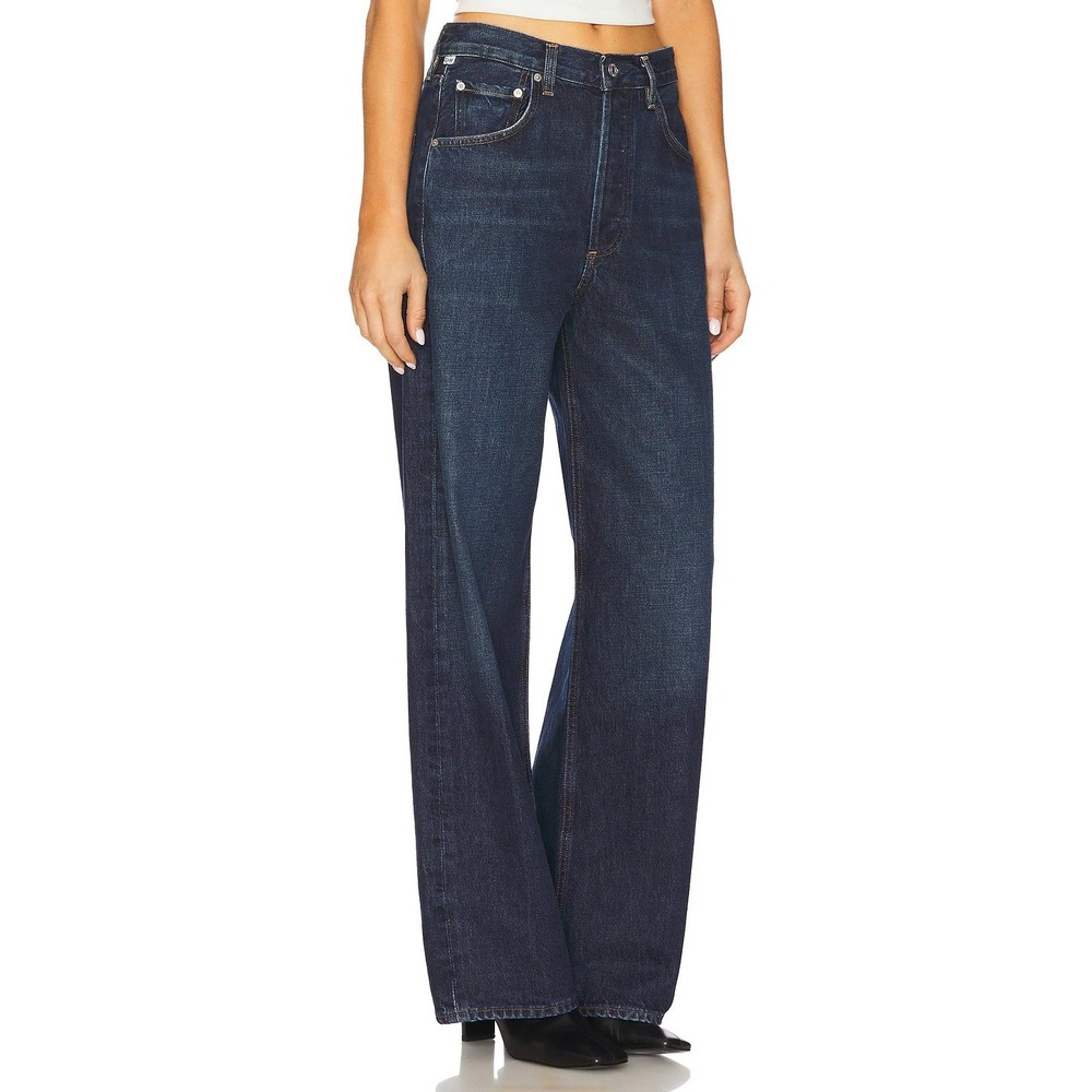 Citizens of Humanity Ayla Baggy Jeans 33 Blue Costa Brava High Rise 2053D-3011